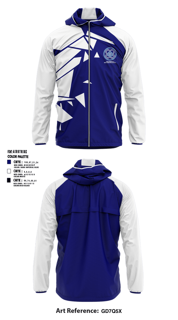 Windbreaker, The Springs A Montessori School, Spirit Store, Teamtime, Team time, sublimation, custom sports apparel, team uniforms, spirit wear, spiritwear, sports uniforms, custom shirts, team store, custom team store, fundraiser sports, apparel fundraiser