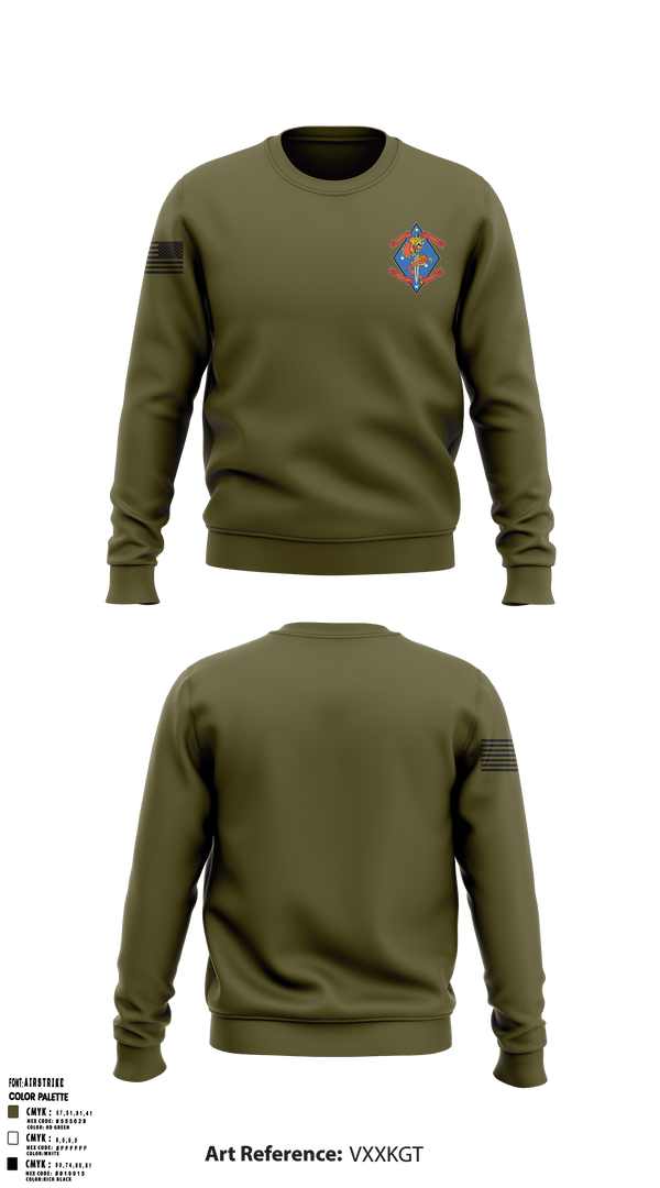 Crew Neck Sweatshirt, , Marines, Teamtime, Team time, sublimation, custom sports apparel, team uniforms, spirit wear, spiritwear, sports uniforms, custom shirts, team store, custom team store, fundraiser sports, apparel fundraiser