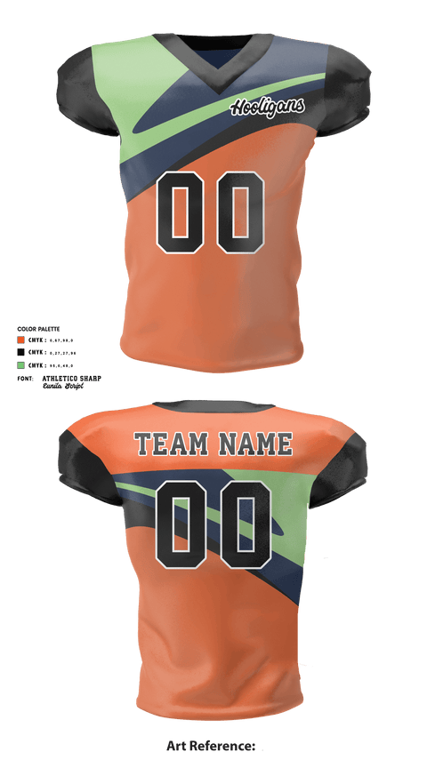 Football Jersey, Hooligans, Football, Teamtime, Team time, sublimation, custom sports apparel, team uniforms, spirit wear, spiritwear, sports uniforms, custom shirts, team store, custom team store, fundraiser sports, apparel fundraiser