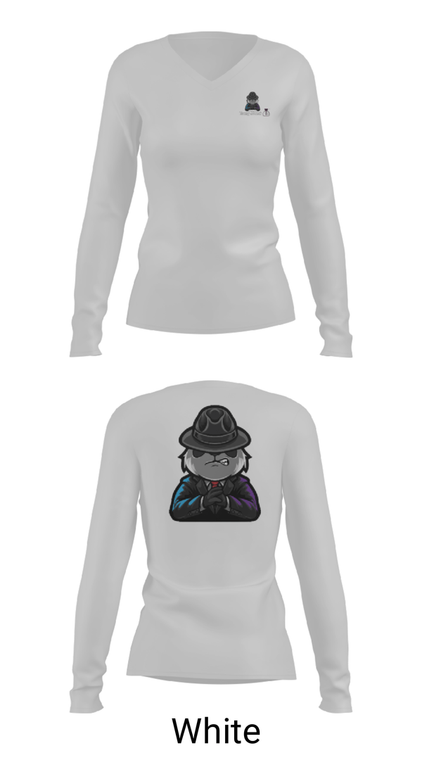 Women's Long Sleeve Vneck Shirt, Young Meech, , Teamtime, Team time, sublimation, custom sports apparel, team uniforms, spirit wear, spiritwear, sports uniforms, custom shirts, team store, custom team store, fundraiser sports, apparel fundraiser