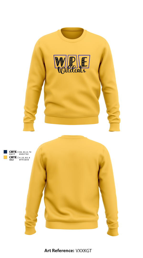 Crew Neck Sweatshirt, Waldo Pafford Elementary, Spirit Store, Teamtime, Team time, sublimation, custom sports apparel, team uniforms, spirit wear, spiritwear, sports uniforms, custom shirts, team store, custom team store, fundraiser sports, apparel fundraiser