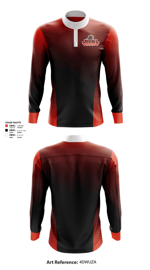 Quarter Zip Jacket, Radcliff Youth Basketball League, Men's Basketball, Teamtime, Team time, sublimation, custom sports apparel, team uniforms, spirit wear, spiritwear, sports uniforms, custom shirts, team store, custom team store, fundraiser sports, apparel fundraiser