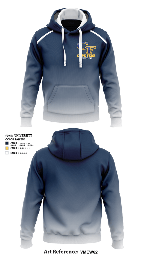 Hoodie, Cape Fear High School Wrestling, Wrestling, Teamtime, Team time, sublimation, custom sports apparel, team uniforms, spirit wear, spiritwear, sports uniforms, custom shirts, team store, custom team store, fundraiser sports, apparel fundraiser