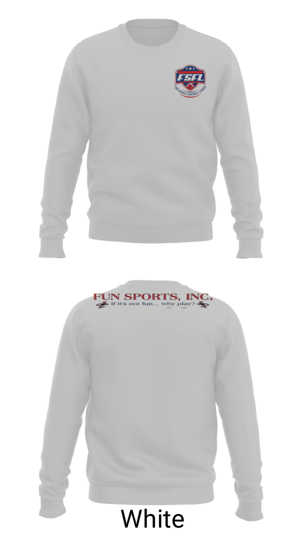Crew Neck Sweatshirt, Fun Sports, Football, Teamtime, Team time, sublimation, custom sports apparel, team uniforms, spirit wear, spiritwear, sports uniforms, custom shirts, team store, custom team store, fundraiser sports, apparel fundraiser
