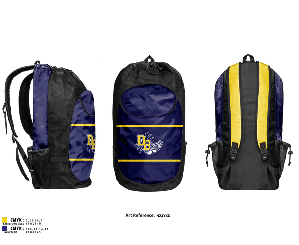 Gear Bag, David Brearley High School Track, Track & Field, Teamtime, Team time, sublimation, custom sports apparel, team uniforms, spirit wear, spiritwear, sports uniforms, custom shirts, team store, custom team store, fundraiser sports, apparel fundraiser