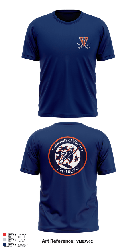 Short Sleeve Performance Shirt, University of Virginia NROTC, Navy, Teamtime, Team time, sublimation, custom sports apparel, team uniforms, spirit wear, spiritwear, sports uniforms, custom shirts, team store, custom team store, fundraiser sports, apparel fundraiser