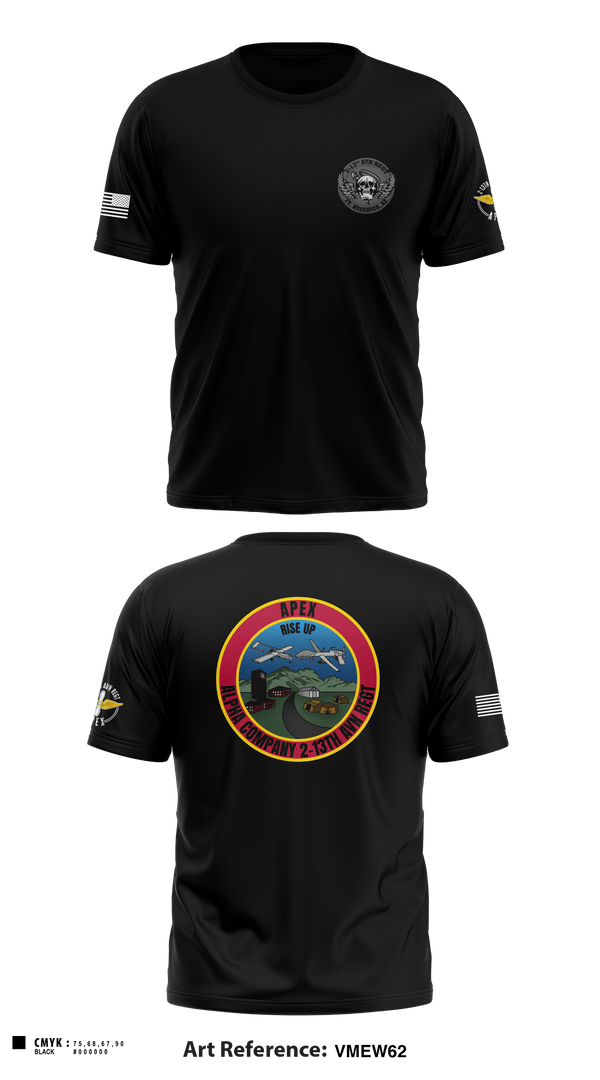 Short Sleeve Performance Shirt, A Co, 2-13th AVN REGT, , Teamtime, Team time, sublimation, custom sports apparel, team uniforms, spirit wear, spiritwear, sports uniforms, custom shirts, team store, custom team store, fundraiser sports, apparel fundraiser