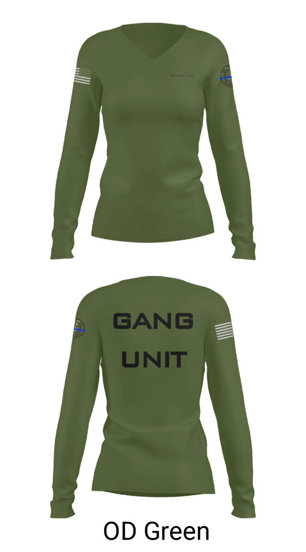 Women's Long Sleeve Vneck Shirt, , Police, Teamtime, Team time, sublimation, custom sports apparel, team uniforms, spirit wear, spiritwear, sports uniforms, custom shirts, team store, custom team store, fundraiser sports, apparel fundraiser