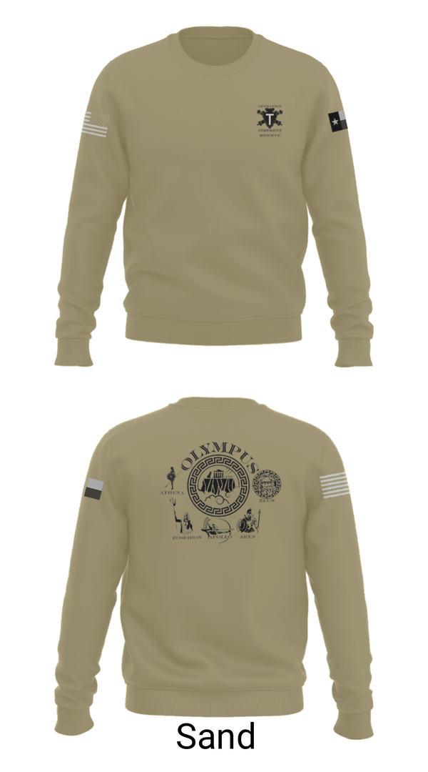Crew Neck Sweatshirt, 3-133 FA, Army, Teamtime, Team time, sublimation, custom sports apparel, team uniforms, spirit wear, spiritwear, sports uniforms, custom shirts, team store, custom team store, fundraiser sports, apparel fundraiser