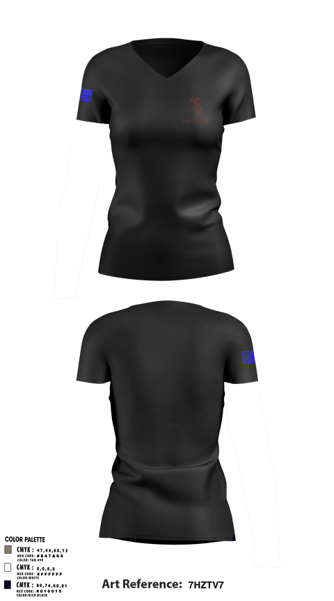 Women's Short Sleeve Vneck Shirt, , Police, Teamtime, Team time, sublimation, custom sports apparel, team uniforms, spirit wear, spiritwear, sports uniforms, custom shirts, team store, custom team store, fundraiser sports, apparel fundraiser
