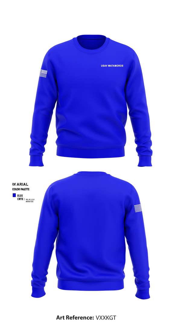 Crew Neck Sweatshirt, USAV MATAMOROS, Army, Teamtime, Team time, sublimation, custom sports apparel, team uniforms, spirit wear, spiritwear, sports uniforms, custom shirts, team store, custom team store, fundraiser sports, apparel fundraiser