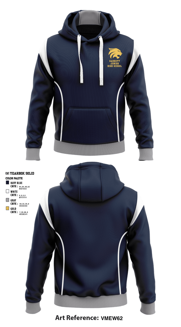 Hoodie, Garrett Junior High School, Spirit Store, Teamtime, Team time, sublimation, custom sports apparel, team uniforms, spirit wear, spiritwear, sports uniforms, custom shirts, team store, custom team store, fundraiser sports, apparel fundraiser