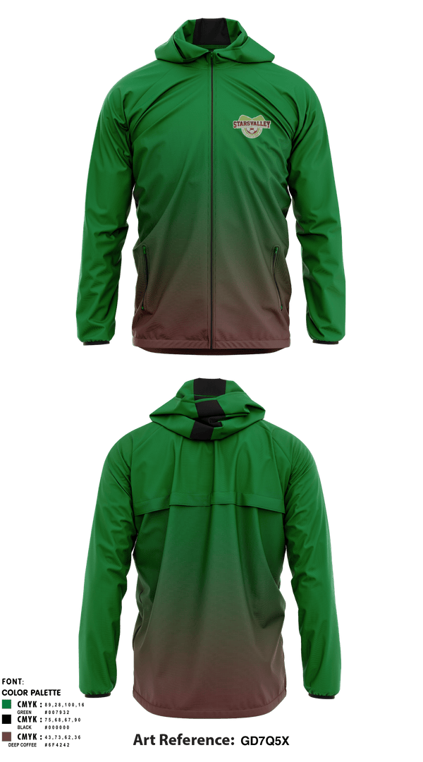 Windbreaker, STARSVALLEY FC, Men's Soccer, Teamtime, Team time, sublimation, custom sports apparel, team uniforms, spirit wear, spiritwear, sports uniforms, custom shirts, team store, custom team store, fundraiser sports, apparel fundraiser