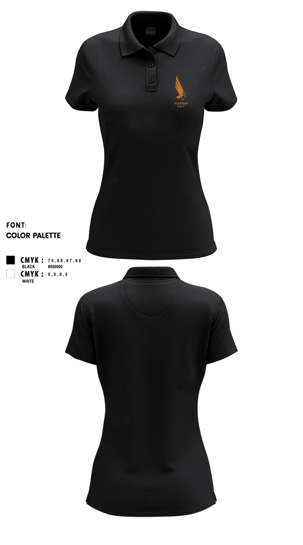 Women's Short Sleeve Performance Polo, Mcdonogh School Golf, Golf, Teamtime, Team time, sublimation, custom sports apparel, team uniforms, spirit wear, spiritwear, sports uniforms, custom shirts, team store, custom team store, fundraiser sports, apparel fundraiser