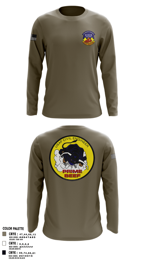 Long Sleeve Performance Shirt, 366 TRS, Air Force, Teamtime, Team time, sublimation, custom sports apparel, team uniforms, spirit wear, spiritwear, sports uniforms, custom shirts, team store, custom team store, fundraiser sports, apparel fundraiser
