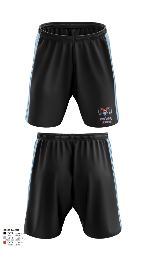 Athletic Shorts With Pockets, West Valley JR Rams, Football, Teamtime, Team time, sublimation, custom sports apparel, team uniforms, spirit wear, spiritwear, sports uniforms, custom shirts, team store, custom team store, fundraiser sports, apparel fundraiser