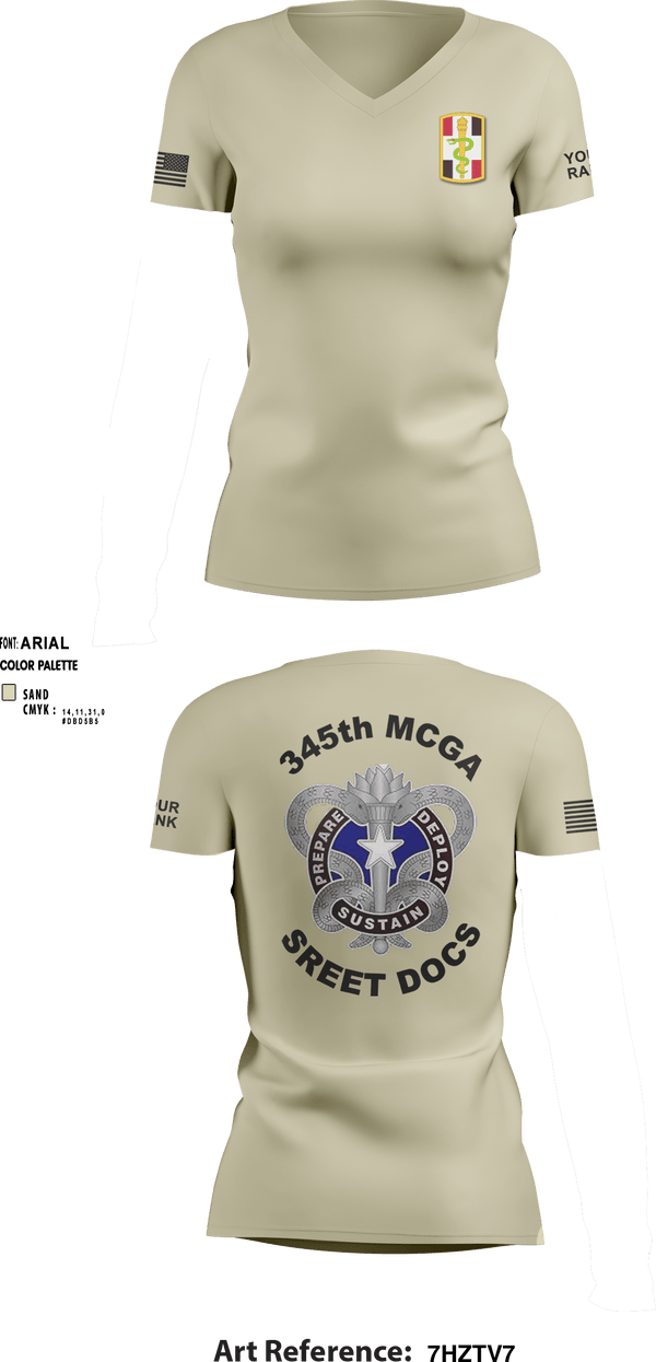Women's Short Sleeve Vneck Shirt, , Army, Teamtime, Team time, sublimation, custom sports apparel, team uniforms, spirit wear, spiritwear, sports uniforms, custom shirts, team store, custom team store, fundraiser sports, apparel fundraiser