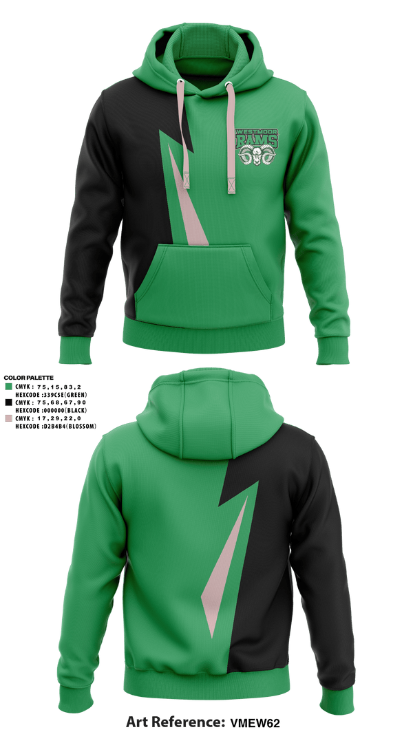 Hoodie, Westmoor Rams, Baseball, Teamtime, Team time, sublimation, custom sports apparel, team uniforms, spirit wear, spiritwear, sports uniforms, custom shirts, team store, custom team store, fundraiser sports, apparel fundraiser