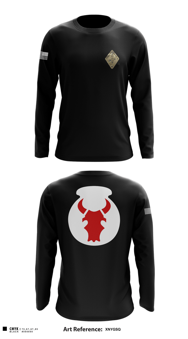 Long Sleeve Performance Shirt, Det. 2 HHB 1-194 FA, National Guard, Teamtime, Team time, sublimation, custom sports apparel, team uniforms, spirit wear, spiritwear, sports uniforms, custom shirts, team store, custom team store, fundraiser sports, apparel fundraiser