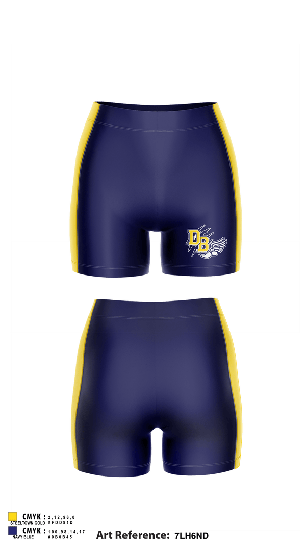 Women's Compression Shorts, David Brearley High School Track, Track & Field, Teamtime, Team time, sublimation, custom sports apparel, team uniforms, spirit wear, spiritwear, sports uniforms, custom shirts, team store, custom team store, fundraiser sports, apparel fundraiser