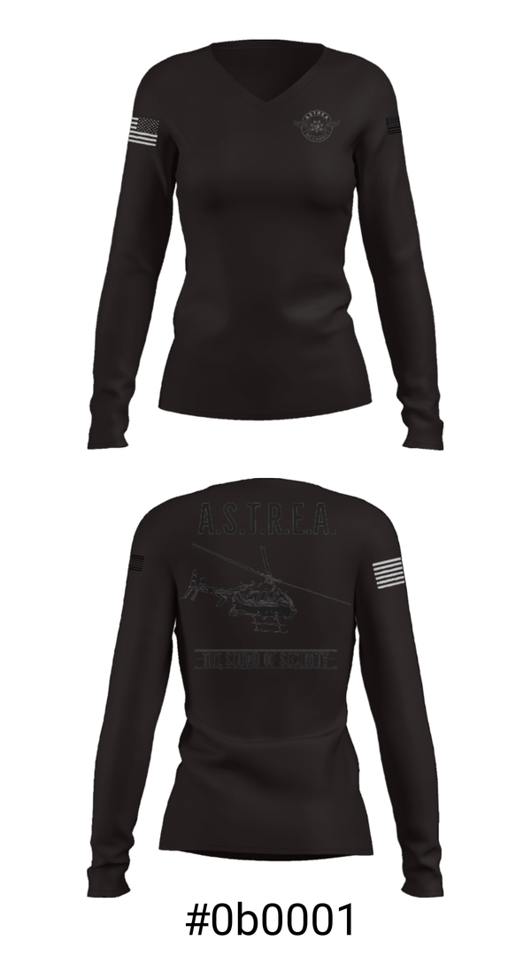 Women's Long Sleeve Vneck Shirt, , Police, Teamtime, Team time, sublimation, custom sports apparel, team uniforms, spirit wear, spiritwear, sports uniforms, custom shirts, team store, custom team store, fundraiser sports, apparel fundraiser