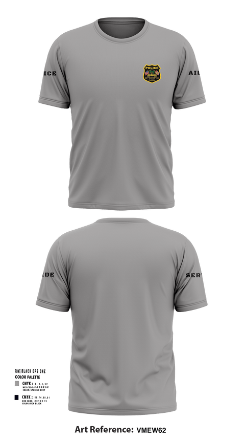 Short Sleeve Performance Shirt, , Police, Teamtime, Team time, sublimation, custom sports apparel, team uniforms, spirit wear, spiritwear, sports uniforms, custom shirts, team store, custom team store, fundraiser sports, apparel fundraiser