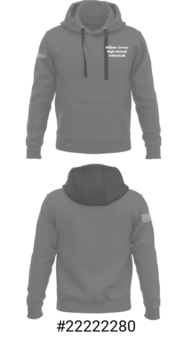 Hoodie, Wilbur Cross High School Volleyball, Men's Volleyball, Teamtime, Team time, sublimation, custom sports apparel, team uniforms, spirit wear, spiritwear, sports uniforms, custom shirts, team store, custom team store, fundraiser sports, apparel fundraiser
