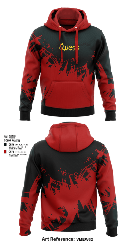 Hoodie, Quest, , Teamtime, Team time, sublimation, custom sports apparel, team uniforms, spirit wear, spiritwear, sports uniforms, custom shirts, team store, custom team store, fundraiser sports, apparel fundraiser