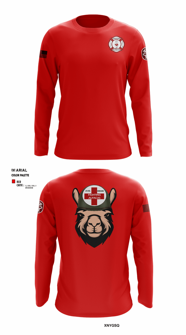 Long Sleeve Performance Shirt, WBAMCAlpha Company, WBAMC, Softball, Teamtime, Team time, sublimation, custom sports apparel, team uniforms, spirit wear, spiritwear, sports uniforms, custom shirts, team store, custom team store, fundraiser sports, apparel fundraiser