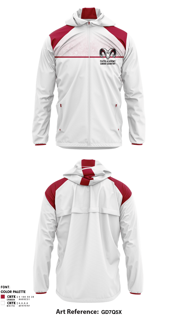 Windbreaker, Faith Academy Cross Country, Cross Country, Teamtime, Team time, sublimation, custom sports apparel, team uniforms, spirit wear, spiritwear, sports uniforms, custom shirts, team store, custom team store, fundraiser sports, apparel fundraiser