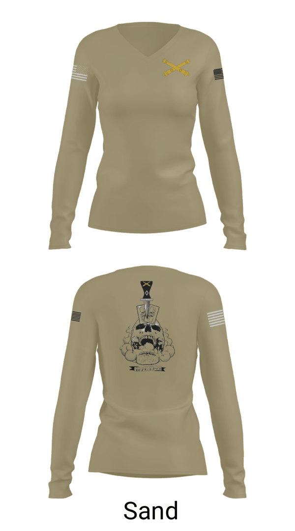 Women's Long Sleeve Vneck Shirt, , Army, Teamtime, Team time, sublimation, custom sports apparel, team uniforms, spirit wear, spiritwear, sports uniforms, custom shirts, team store, custom team store, fundraiser sports, apparel fundraiser
