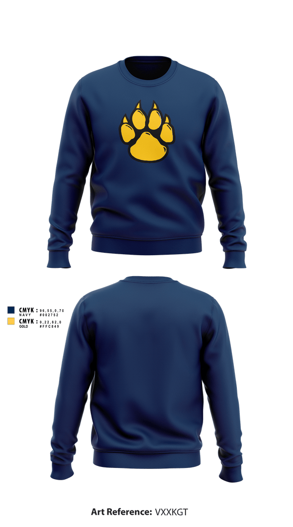 Crew Neck Sweatshirt, Waldo Pafford Elementary, Spirit Store, Teamtime, Team time, sublimation, custom sports apparel, team uniforms, spirit wear, spiritwear, sports uniforms, custom shirts, team store, custom team store, fundraiser sports, apparel fundraiser