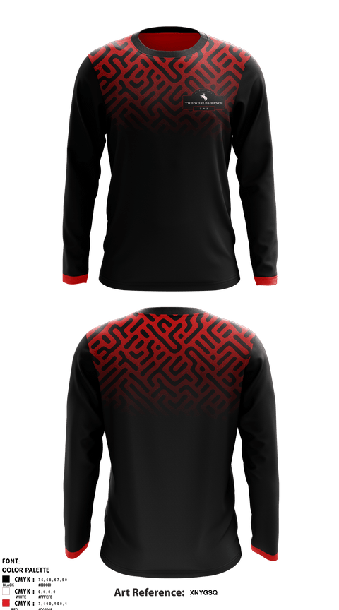 Long Sleeve Performance Shirt, Two Worlds Ranch, , Teamtime, Team time, sublimation, custom sports apparel, team uniforms, spirit wear, spiritwear, sports uniforms, custom shirts, team store, custom team store, fundraiser sports, apparel fundraiser