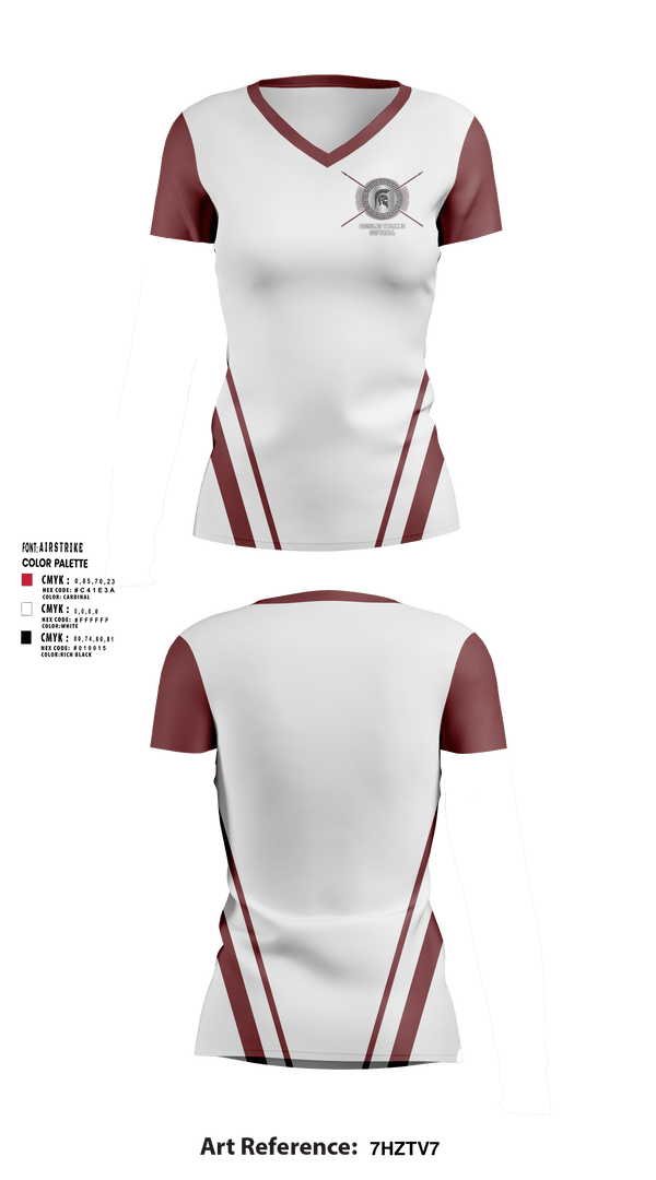 Women's Short Sleeve Vneck Shirt, Douglas High School Softball, Softball, Teamtime, Team time, sublimation, custom sports apparel, team uniforms, spirit wear, spiritwear, sports uniforms, custom shirts, team store, custom team store, fundraiser sports, apparel fundraiser