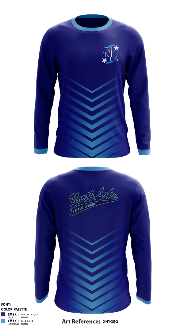 Long Sleeve Performance Shirt, North Lake Little League, Spirit Store, Teamtime, Team time, sublimation, custom sports apparel, team uniforms, spirit wear, spiritwear, sports uniforms, custom shirts, team store, custom team store, fundraiser sports, apparel fundraiser