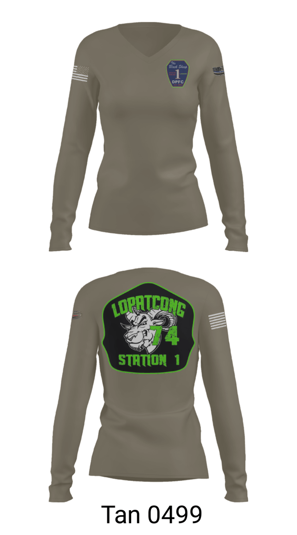 Women's Long Sleeve Vneck Shirt, , Fire Department, Teamtime, Team time, sublimation, custom sports apparel, team uniforms, spirit wear, spiritwear, sports uniforms, custom shirts, team store, custom team store, fundraiser sports, apparel fundraiser