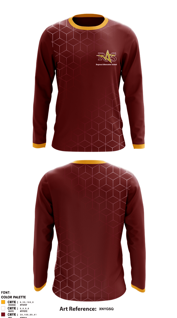Long Sleeve Performance Shirt, Regional Alop School, Spirit Store, Teamtime, Team time, sublimation, custom sports apparel, team uniforms, spirit wear, spiritwear, sports uniforms, custom shirts, team store, custom team store, fundraiser sports, apparel fundraiser