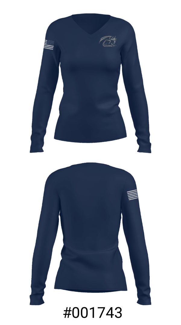 Women's Long Sleeve Vneck Shirt, Henry F Moss Middle School Basketball, Women's Basketball, Teamtime, Team time, sublimation, custom sports apparel, team uniforms, spirit wear, spiritwear, sports uniforms, custom shirts, team store, custom team store, fundraiser sports, apparel fundraiser