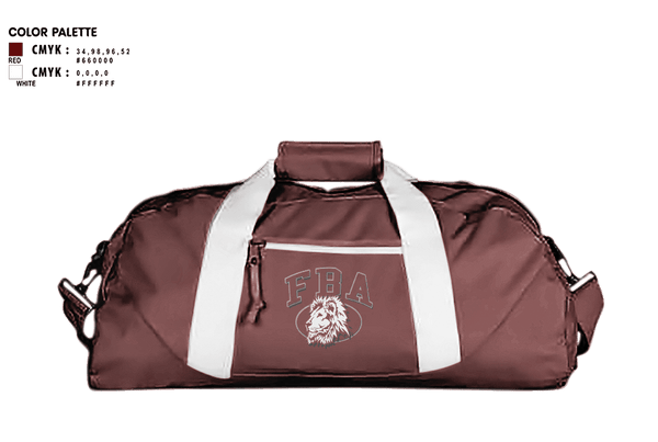 Duffle Bag, First Baptist Academy Cheerleading, Cheer, Teamtime, Team time, sublimation, custom sports apparel, team uniforms, spirit wear, spiritwear, sports uniforms, custom shirts, team store, custom team store, fundraiser sports, apparel fundraiser