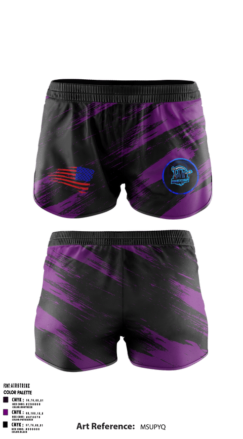 Women's Shorts, FRANXX, E-Sports, Teamtime, Team time, sublimation, custom sports apparel, team uniforms, spirit wear, spiritwear, sports uniforms, custom shirts, team store, custom team store, fundraiser sports, apparel fundraiser