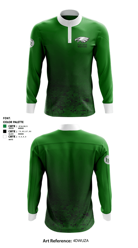 Quarter Zip Jacket, Flat Rock Middle School Wrestling, Wrestling, Teamtime, Team time, sublimation, custom sports apparel, team uniforms, spirit wear, spiritwear, sports uniforms, custom shirts, team store, custom team store, fundraiser sports, apparel fundraiser