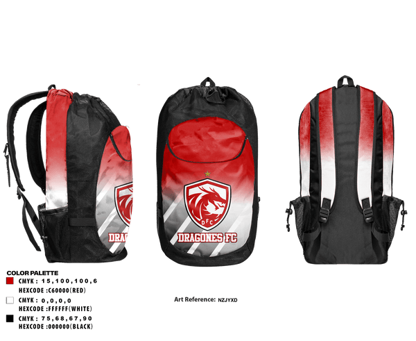Gear Bag, Dragones FC, Men's Soccer, Teamtime, Team time, sublimation, custom sports apparel, team uniforms, spirit wear, spiritwear, sports uniforms, custom shirts, team store, custom team store, fundraiser sports, apparel fundraiser