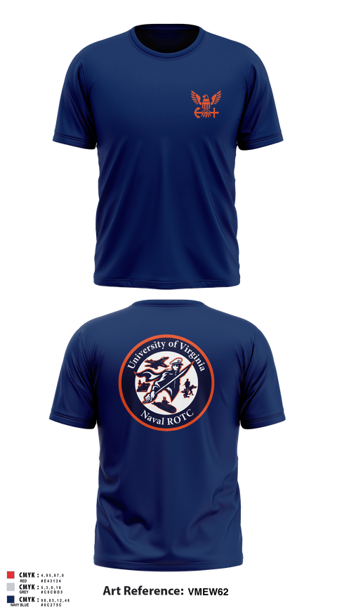 Short Sleeve Performance Shirt, University of Virginia NROTC, Navy, Teamtime, Team time, sublimation, custom sports apparel, team uniforms, spirit wear, spiritwear, sports uniforms, custom shirts, team store, custom team store, fundraiser sports, apparel fundraiser