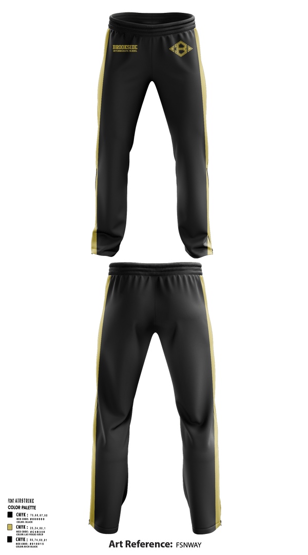 Sweatpants, Brookside Intermediate School Track, Track & Field, Teamtime, Team time, sublimation, custom sports apparel, team uniforms, spirit wear, spiritwear, sports uniforms, custom shirts, team store, custom team store, fundraiser sports, apparel fundraiser