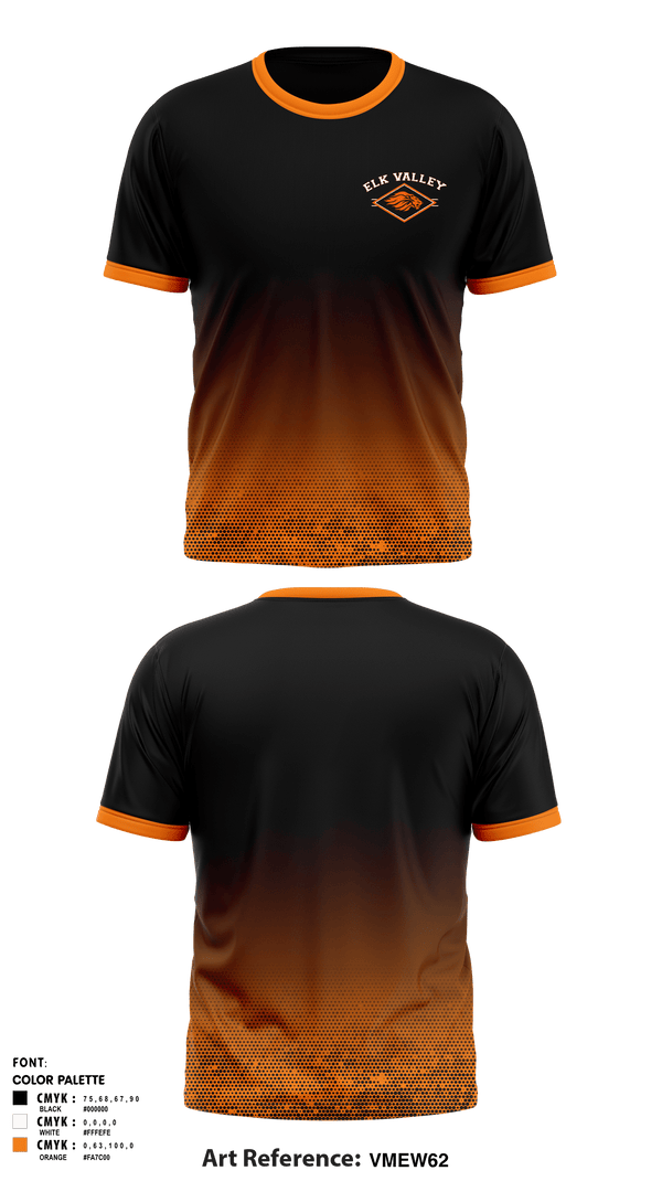 Short Sleeve Performance Shirt, Elk Valley Senior High School, Spirit Store, Teamtime, Team time, sublimation, custom sports apparel, team uniforms, spirit wear, spiritwear, sports uniforms, custom shirts, team store, custom team store, fundraiser sports, apparel fundraiser
