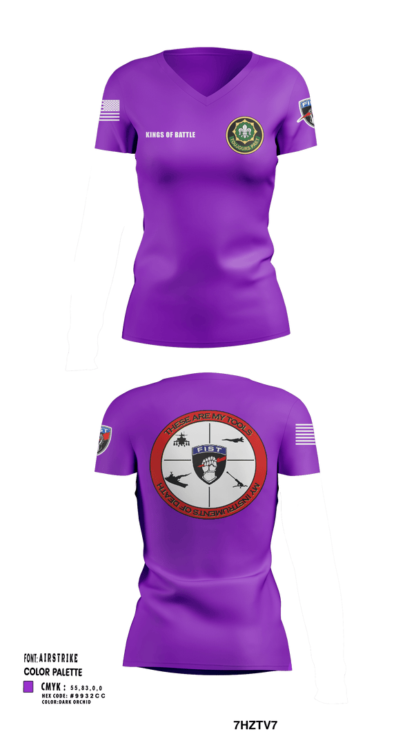 Women's Short Sleeve Vneck Shirt, FAS 2CR, Army, Teamtime, Team time, sublimation, custom sports apparel, team uniforms, spirit wear, spiritwear, sports uniforms, custom shirts, team store, custom team store, fundraiser sports, apparel fundraiser