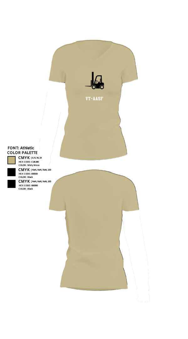Women's Short Sleeve Vneck Shirt, VT-AASF, National Guard, Teamtime, Team time, sublimation, custom sports apparel, team uniforms, spirit wear, spiritwear, sports uniforms, custom shirts, team store, custom team store, fundraiser sports, apparel fundraiser