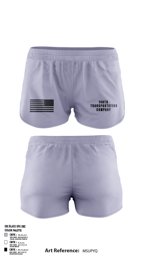 Ranger Panties, 740TH TRANSPORTATION COMPANY, National Guard, Teamtime, Team time, sublimation, custom sports apparel, team uniforms, spirit wear, spiritwear, sports uniforms, custom shirts, team store, custom team store, fundraiser sports, apparel fundraiser