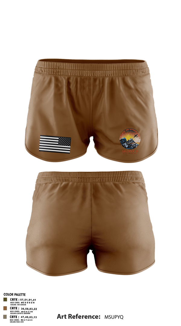 Ranger Panties, SKIVVY NINE, Air Force, Teamtime, Team time, sublimation, custom sports apparel, team uniforms, spirit wear, spiritwear, sports uniforms, custom shirts, team store, custom team store, fundraiser sports, apparel fundraiser