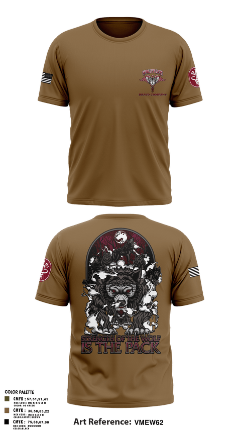 Old School Cotton Feel Shirt, Bravo Company, MRBn, Fort Belvoir, Army, Teamtime, Team time, sublimation, custom sports apparel, team uniforms, spirit wear, spiritwear, sports uniforms, custom shirts, team store, custom team store, fundraiser sports, apparel fundraiser
